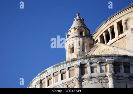 Église de l'abbaye de la Dormition dans le mont Sion, Jérusalem, Israël Banque D'Images