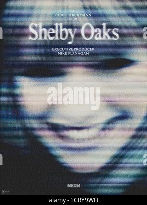 Shelby Oaks (2025) réalisé par Chris Stuckmann et mettant en vedette Camille Sullivan, Brendan Sexton III et Michael Beach. Une femme cherche sa sœur disparue au milieu d'indices retrouvés et d'un mal surnaturel dans une ville abandonnée. Affiche avancée AMÉRICAINE UNIQUEMENT POUR USAGE ÉDITORIAL. Crédit : BFA / Neon Banque D'Images