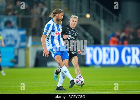 Odense, Danemark. 03 Oct, 2025. Superligakampen mellem OB og Soenderjyske paa nature Energy Park i Odense fredag den 3. oktober 2025. Crédit : Ritzau/Alamy Live News Banque D'Images