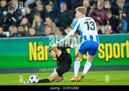 Odense, Danemark. 03 Oct, 2025. Superligakampen mellem OB og Soenderjyske paa nature Energy Park i Odense fredag den 3. oktober 2025. Crédit : Ritzau/Alamy Live News Banque D'Images