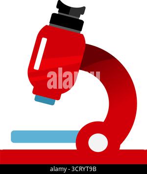 Microscope - icône vectorielle Illustration de Vecteur