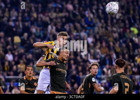 Arnhem, pays-Bas. 03 Oct, 2025. ARNHEM, 03-10-2025, GelreDome, saison 2025/2026, football néerlandais Keuken Kampioen Divisie, match entre vitesse et Jong FC Utrecht, photo montre le joueur de vitesse Elias Huth crédit : Pro Shots/Alamy Live News Banque D'Images