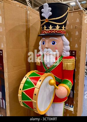 Casse-noix de Noël chantant et battant Banque D'Images