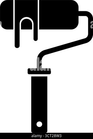 Rouleau de peinture tooll - icône vectorielle Illustration de Vecteur