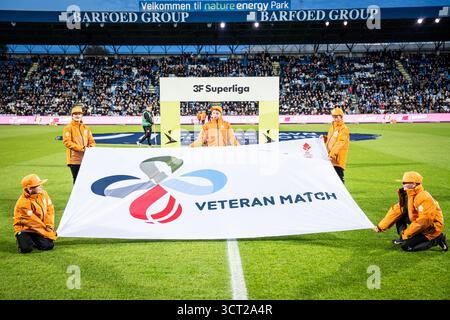 Odense, Danemark. 03 Oct, 2025. Tout est prêt pour le match 3F Superliga entre Odense BK et Sonderjyske au nature Energy Park à Odense. Crédit : Gonzales photo/Alamy Live News Banque D'Images