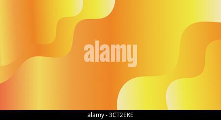 Cette image présente un mélange vibrant de teintes orange et jaune dans un motif lisse et ondulé, créant un arrière abstrait dynamique et visuellement attrayant Banque D'Images