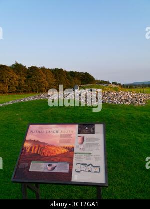 Nether Largie Sud ancien cairn, Kilmartin Glen, Argyll Banque D'Images