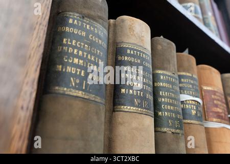 Battersea Reference Library est une bibliothèque de référence dans un bâtiment classé Grade II à Altenburg Gardens, Battersea, Londres, Angleterre Banque D'Images
