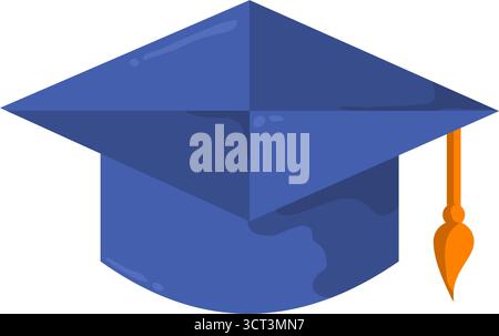 Chapeau de graduation - icône vectorielle Illustration de Vecteur