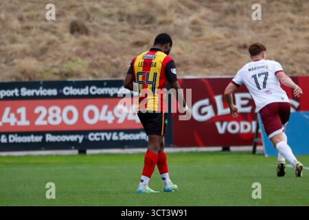 Firhill Stadium, Glasgow, Écosse, Royaume-Uni. 4 octobre 2025. Tsoanelo Letsosa de Partick Thistle (#64) lors du William Hill Championship match entre Partick Thistle et Arbroath. Crédit : Jacob Hughes/Alamy Live News Banque D'Images