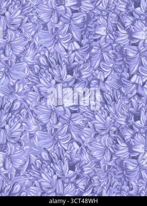 Beau fond sans couture vertical lilas avec jacinthe Illustration de Vecteur