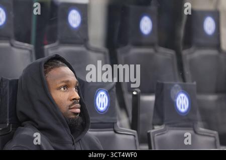 MilanoÕs Marcus Thuram de l'Inter Milan pendant le match de Serie A entre l'Inter et Cremonese au stade Giuseppe Meazza de Milan, au nord de l'Ita Banque D'Images
