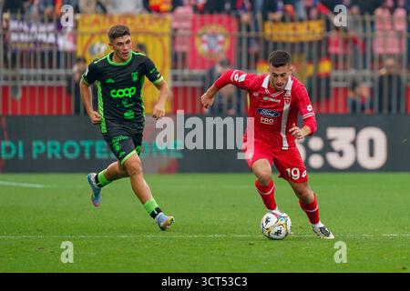 Monza, Italie. 04 octobre 2025. Samuele Birindelli lors du championnat italien Serie A match de football entre l'AC Monza et l'US Catanzaro1929 le 4 octobre 2025 au U-Power Stadium de Monza, Italie - photo Alessio Morgese/DPPI crédit : DPPI Media/Alamy Live News Banque D'Images