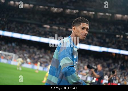 Jude Bellingham lors du match de LaLiga contre Villarreal à Santiago Bernabéu, Madrid, 04/10/2025 Banque D'Images