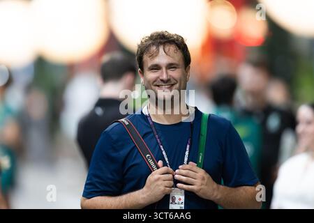 Singapour, Singapour. 02 octobre 2025. Eric Alonso, photographe lors du Grand Prix de formule 1 de Singapour 2025, 18e manche du Championnat du monde FIA de formule 1 2025 du 3 au 5 octobre 2025 sur le circuit Marina Bay Street, à Singapour - photo André Ferreira/DPPI crédit : DPPI Media/Alamy Live News Banque D'Images