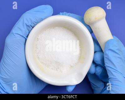 Phosphate monopotassique MKP, aussi phosphate monopotassique, KDP, ou phosphate monopotassique Banque D'Images