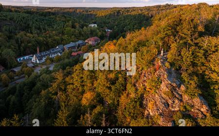 Verlobungsurne im Selketal BEI Alexisbad Harz Banque D'Images