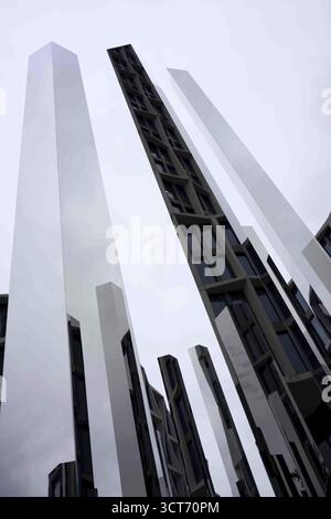 Pavillon miroir Neuer Kanzlerplatz Bonn Banque D'Images