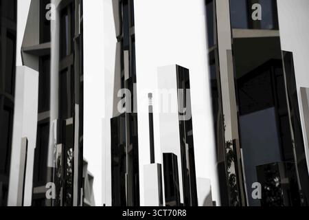 Pavillon miroir Neuer Kanzlerplatz Bonn Banque D'Images