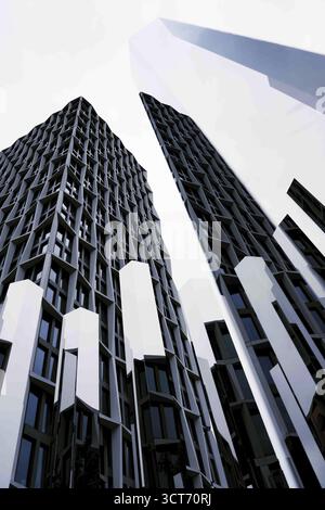 Pavillon miroir Neuer Kanzlerplatz Bonn Banque D'Images