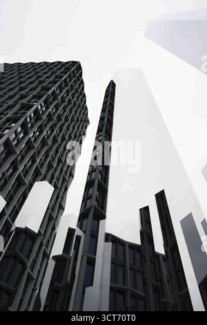 Pavillon miroir Neuer Kanzlerplatz Bonn Banque D'Images