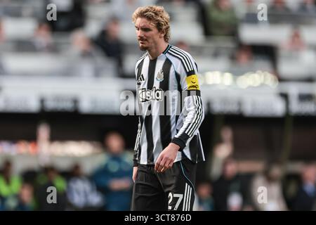 Newcastle, Royaume-Uni. 05 octobre 2025. Nick Woltemade de Newcastle United lors du match de premier League Newcastle United vs Nottingham Forest au James's Park, Newcastle, Royaume-Uni, le 5 octobre 2025 (photo Mark Cosgrove/News images) à Newcastle, Royaume-Uni le 5/10/2025. (Photo de Mark Cosgrove/News images/SIPA USA) crédit : SIPA USA/Alamy Live News Banque D'Images