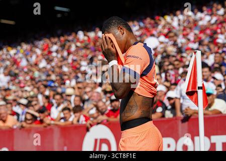 Séville, Espagne. 5 octobre 2025. Marcus Rashford (FC Barcelone) lors du match de LaLiga entre Sevilla FC et FC Barcelone, à Sanchez Pizjuan. Crédit : Fernando Vazquez / Alamy Live News Banque D'Images