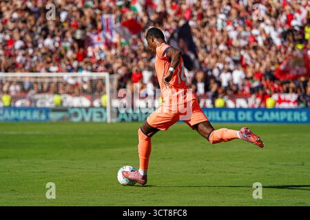 Séville, Espagne. 5 octobre 2025. Marcus Rashford (FC Barcelone) lors du match de LaLiga entre Sevilla FC et FC Barcelone, à Sanchez Pizjuan. Crédit : Fernando Vazquez / Alamy Live News Banque D'Images