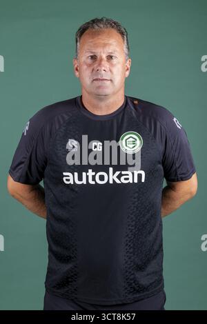 Groningen, Hollande. 24 juillet 2025. GRONINGEN, 24-07-2025, Euroborg Stadium, saison 2025/2026, football néerlandais Eredivisie, photocall FC Groningen, photo montre Casper Goedkoo crédit : Pro Shots/Alamy Live News Banque D'Images