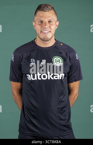 Groningen, Hollande. 24 juillet 2025. GRONINGEN, 24-07-2025, Euroborg Stadium, saison 2025/2026, football néerlandais Eredivisie, photocall FC Groningen, photo montre Jesse Renken crédit : Pro Shots/Alamy Live News Banque D'Images