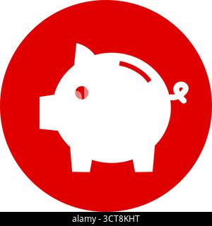 tirelire - icône vectorielle Illustration de Vecteur