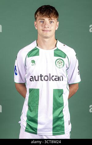 Groningen, Hollande. 24 juillet 2025. GRONINGEN, 24-07-2025, Euroborg Stadium, saison 2025/2026, football néerlandais Eredivisie, Photocall FC Groningen, photo montre Wouter Prins crédit : Pro Shots/Alamy Live News Banque D'Images