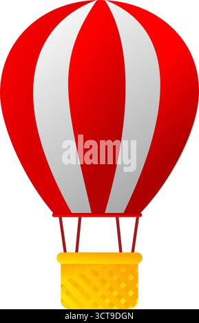 Montgolfière - icône vectorielle Illustration de Vecteur