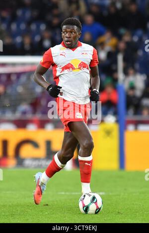 Salzbourg, Autriche. 05 octobre 2025. SALZBOURG, AUTRICHE - 5 OCTOBRE : Daouda Guindo de Salzbourg lors du match de l'Admiral Bundesliga entre le FC Red Bull Salzburg et le SK Rapid Wien au Red Bull Arena le 5 octobre 2025 à Salzbourg, Autriche.251005 SEPA 24 039 - 20251005 PD10801 crédit : APA-PictureDesk/Alamy Live News Banque D'Images