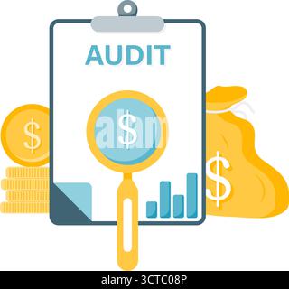 audit financier interne Illustration de Vecteur