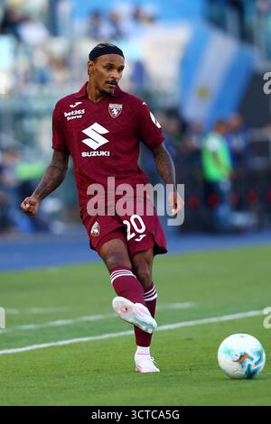 Rome, Italie. 04 octobre 2025. Valentino Lazaro de Torino lors du championnat italien Serie A match de football entre SS Lazio et Torino FC le 4 oct Banque D'Images