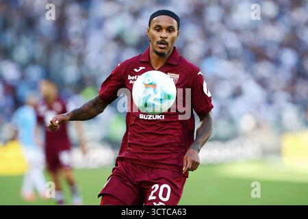 Rome, Italie. 04 octobre 2025. Valentino Lazaro de Torino lors du championnat italien Serie A match de football entre SS Lazio et Torino FC le 4 oct Banque D'Images