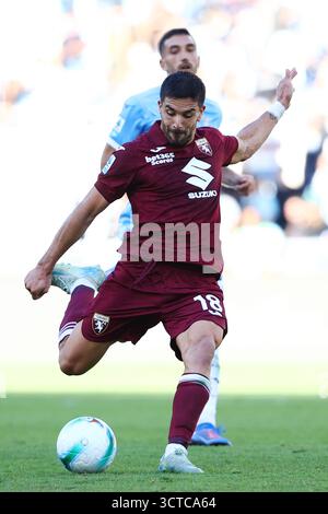 Rome, Italie. 04 octobre 2025. Giovanni Simeone de Turin lors du championnat italien Serie A match de football entre le SS Lazio et le Torino FC le 4 octobre Banque D'Images