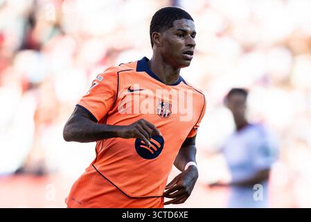 Séville, Espagne. 05 octobre 2025. Marcus RASHFORD de Barcelone lors du match de football de la Ligue espagnole entre Sevilla FC et FC Barcelone le 5 octobre 2025 au stade Ramon Sanchez-Pizjuan de Sevilla, Espagne - photo Rafael Roman/Matthieu Mirville/DPPI crédit : DPPI Media/Alamy Live News Banque D'Images
