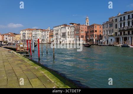 Le Grand canal City skyline et front de mer à Venise, Italie. Banque D'Images