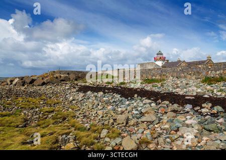 Phare de Mutton Island, Galway City, Irlande Banque D'Images