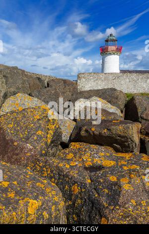 Phare de Mutton Island, Galway City, Irlande Banque D'Images