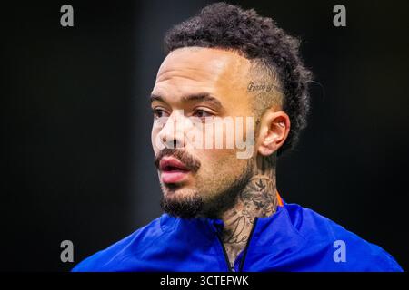Zeist, pays-Bas. 06 octobre 2025. ZEIST, 06-10-2025, KNVB Campus, saison 2025/2026, football international néerlandais, Pressconference pays-Bas, photo montre le joueur néerlandais Quilindschy Hartman crédit : Pro Shots/Alamy Live News Banque D'Images