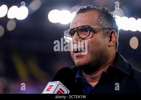 Arnhem, pays-Bas. 06 octobre 2025. ARNHEM, 06-10-2025, GelreDome, saison 2025/2026, Néerlandais Keuken Kampioen Divisie, match entre vitesse et FC Den Bosch, la photo montre Ulrich Landvreugd, entraîneur-chef du FC Den Bosch, donne une interview crédit : Pro Shots/Alamy Live News Banque D'Images