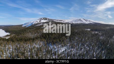 Paysage en Laponie, Finlande Banque D'Images