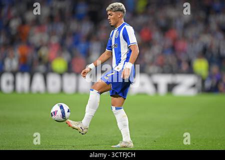 5 octobre 2025 : Dragao Stadium, Porto, Portugal : Premiera Liga du Portugal, FC Porto versus SL Benfica : William Gomes du FC Porto contrôle le ballon Banque D'Images