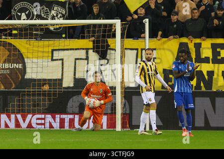 Arnhem, pays-Bas. 06 octobre 2025. ARNHEM, PAYS-BAS - 6 OCTOBRE : Connor van den Berg (k) de vitesse Arnhem lors du match néerlandais Keuken Kampioen Divisie entre vitesse et FC Den Bosch au Stadion Gelredome le 6 octobre 2025 à Arnhem, pays-Bas. (Photo de Ben Gal/Orange Pictures) crédit : Orange pics BV/Alamy Live News Banque D'Images