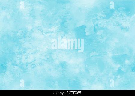 Fond de vecteur aquarelle bleu. Toile de fond de teinture carrée de peinture abstraite à la main Illustration de Vecteur