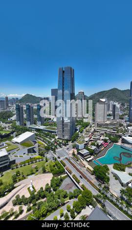 Photographie aérienne du monde marin au parc côtier N ü wa à Shekou, district de Nanshan, Shenzhen Banque D'Images