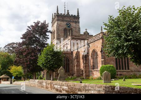 Église St Marys à Acton près de Nantwich dans le Cheshire, Angleterre Banque D'Images